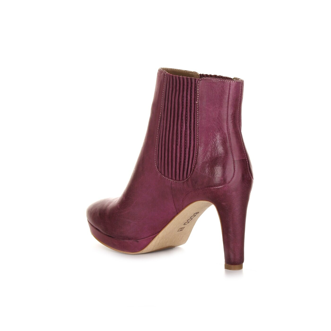 Damskie botki / sztyblety ECCO NAVOI 85 MM 35555302113 kolor fioletowy