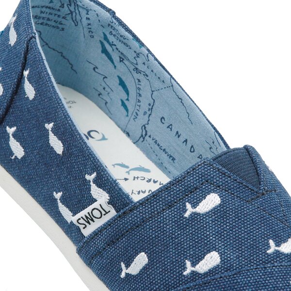 Damskie espadryle TOMS ALPARGATA - THE TOMS ANIMAL INITIATIVE OCEANA 10011559 kolor granatowy