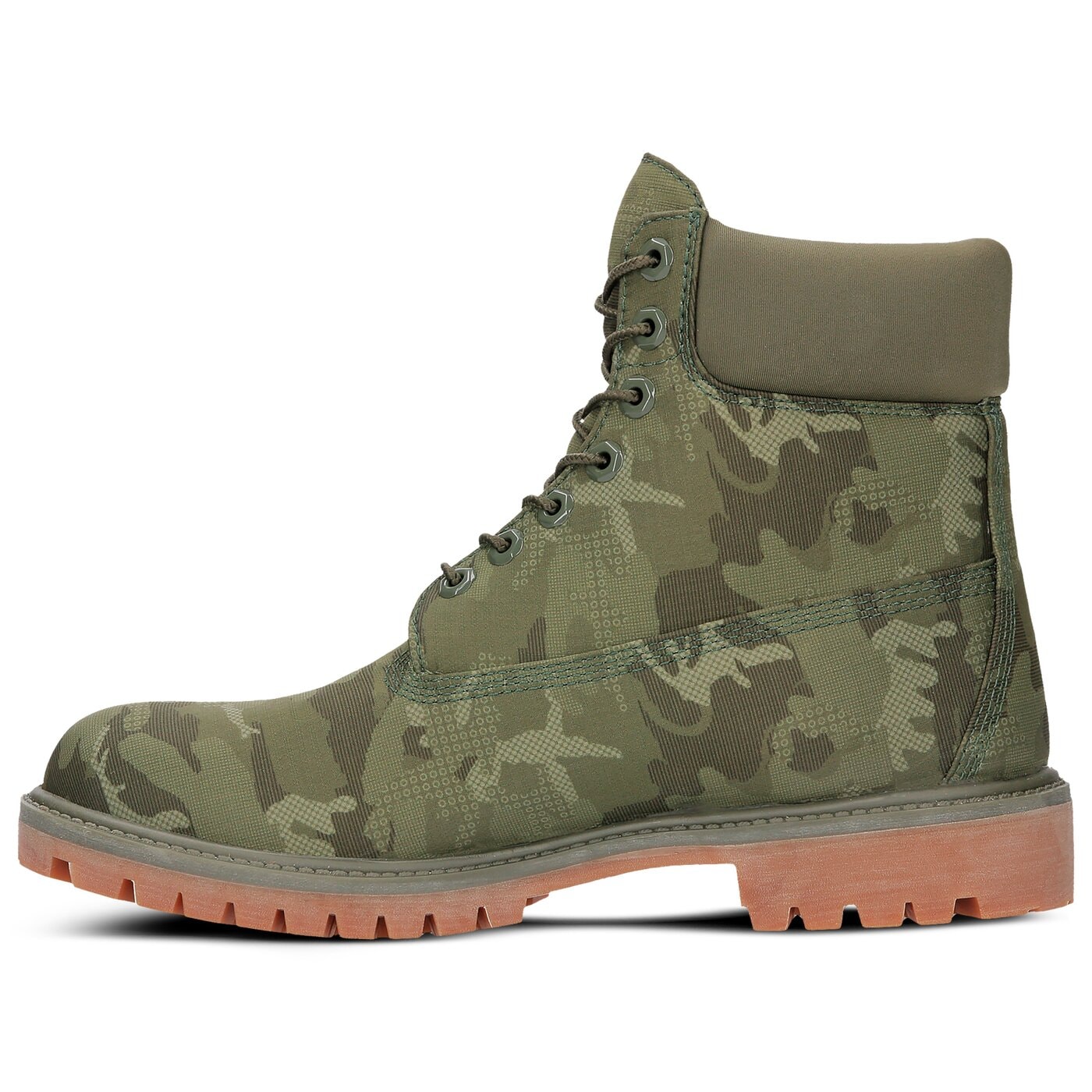 Męskie buty za kostkę TIMBERLAND PREMIUM 6 INCH FABRIC BOOT  ca1u9i kolor zielony