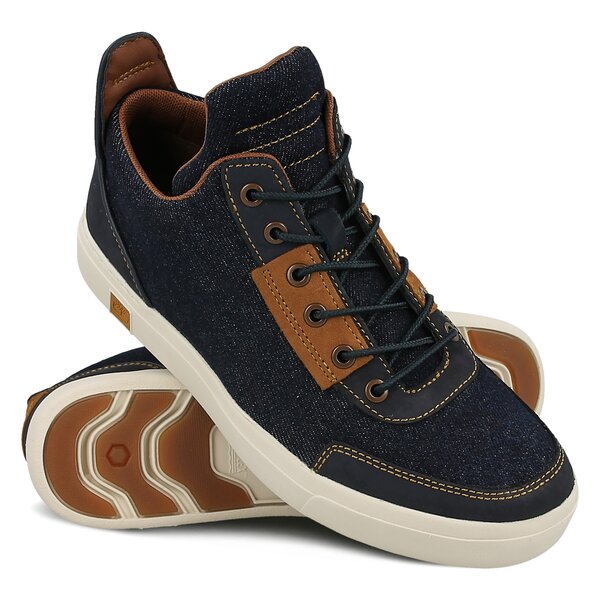 Damskie trampki TIMBERLAND AMHERST CANVAS CHUK KA a1fnj kolor granatowy