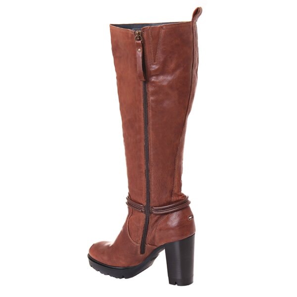 Damskie kozaki TOMMY HILFIGER ROZANNE 1A  en56818016906 kolor brązowy