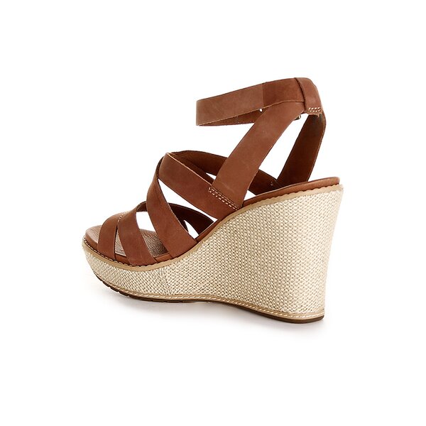 Damskie sandały TIMBERLAND EK DANFORTH LEATHER JUTE WRAPPED SANDAL 3948r kolor brązowy