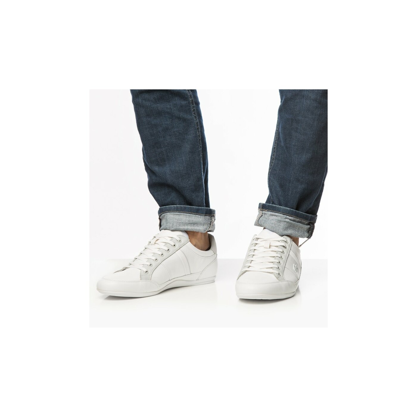 Męskie sneakersy (buty) LACOSTE CHAYMON PRM  730spm004014x kolor biały