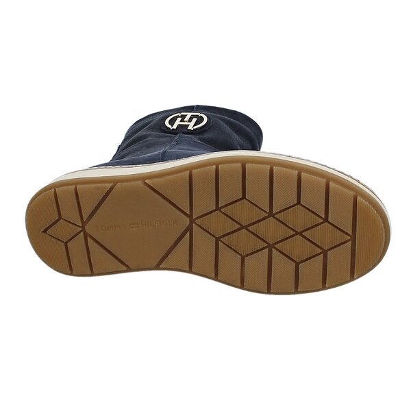 Damskie kozaki TOMMY HILFIGER WOOLI 4NW  fw56817670403 kolor granatowy