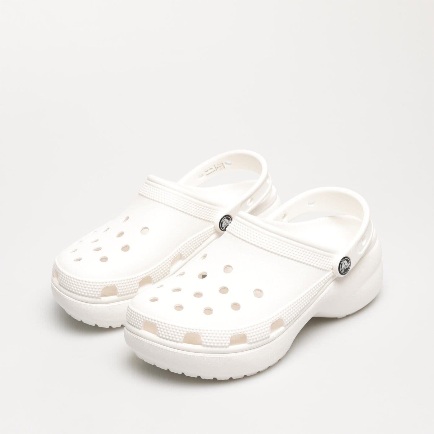 Damskie klapki CROCS CLASSIC PLATFORM CLOG W 206750100 kolor biały