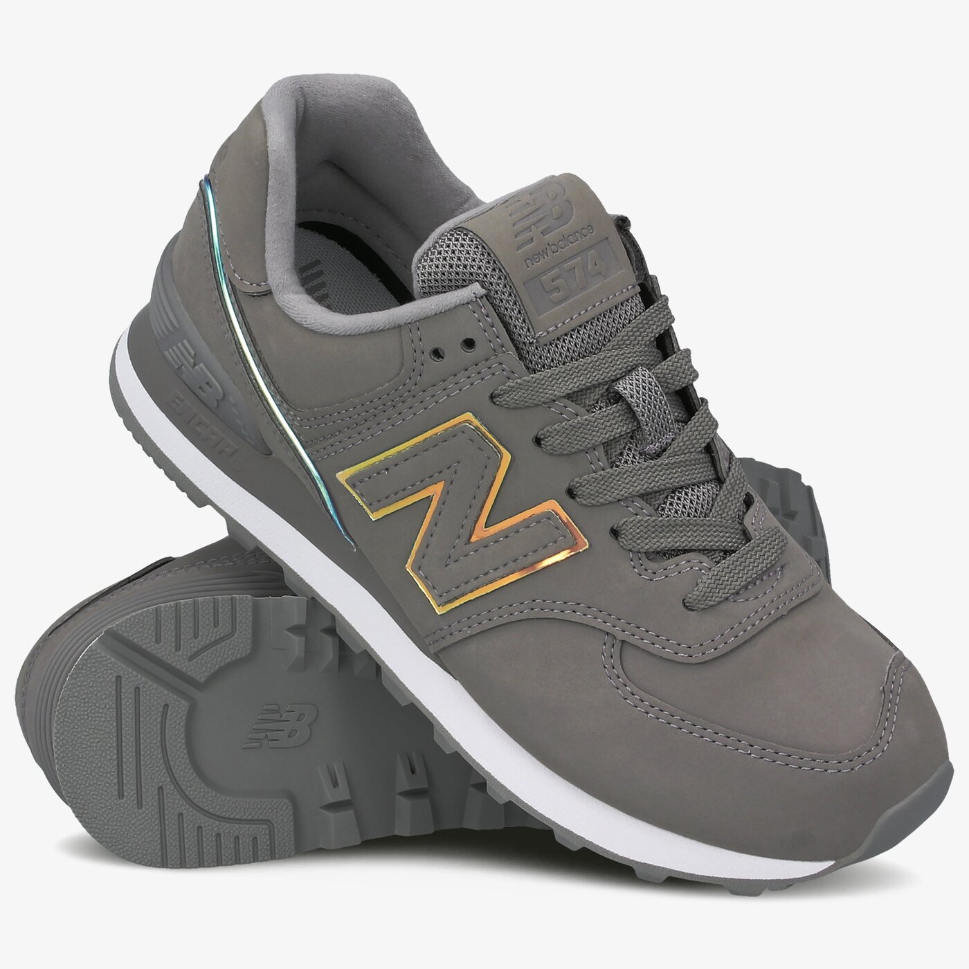 Damskie sneakersy (buty) NEW BALANCE WL574CLE wl574cle kolor szary