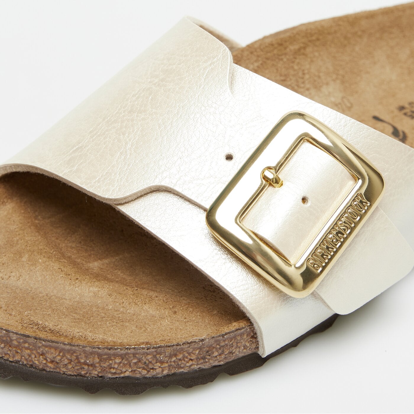 Damskie klapki BIRKENSTOCK CATALINA CB BF GRACEFUL PEARL WHITE 1029393 kolor biały