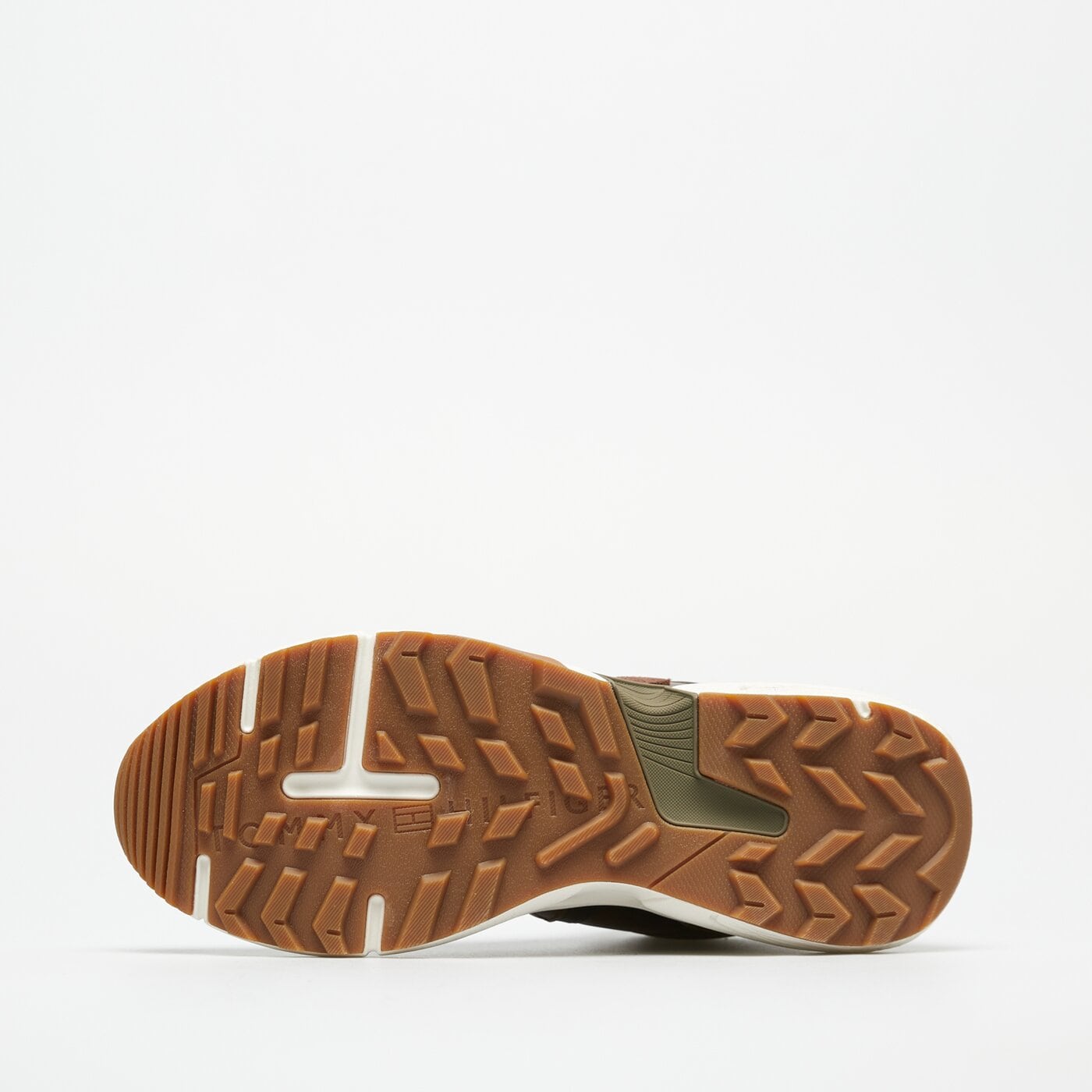 Męskie sneakersy (buty) TOMMY HILFIGER RUNNER CORDURA HI LTH MIX fm0fm05222gt6 kolor brązowy