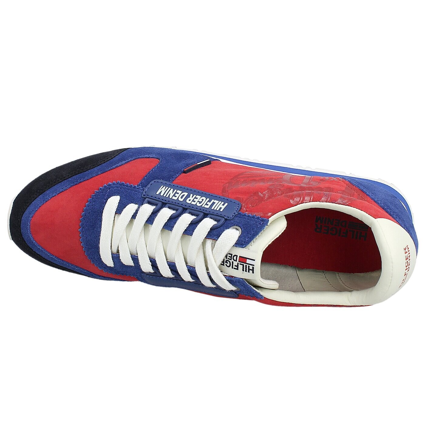 Męskie sneakersy (buty) TOMMY HILFIGER S2385PRINT 1C em56820720479 kolor czerwony