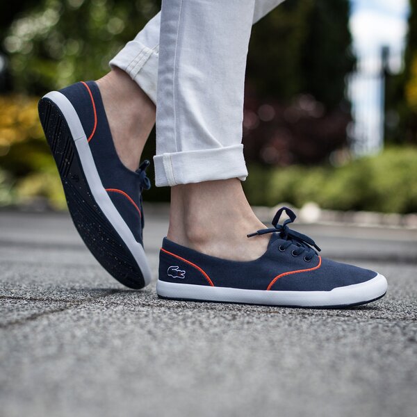 Damskie sneakersy (buty) LACOSTE LANCELLE LACE 3 EYE 216 2 731spw0045325 kolor granatowy
