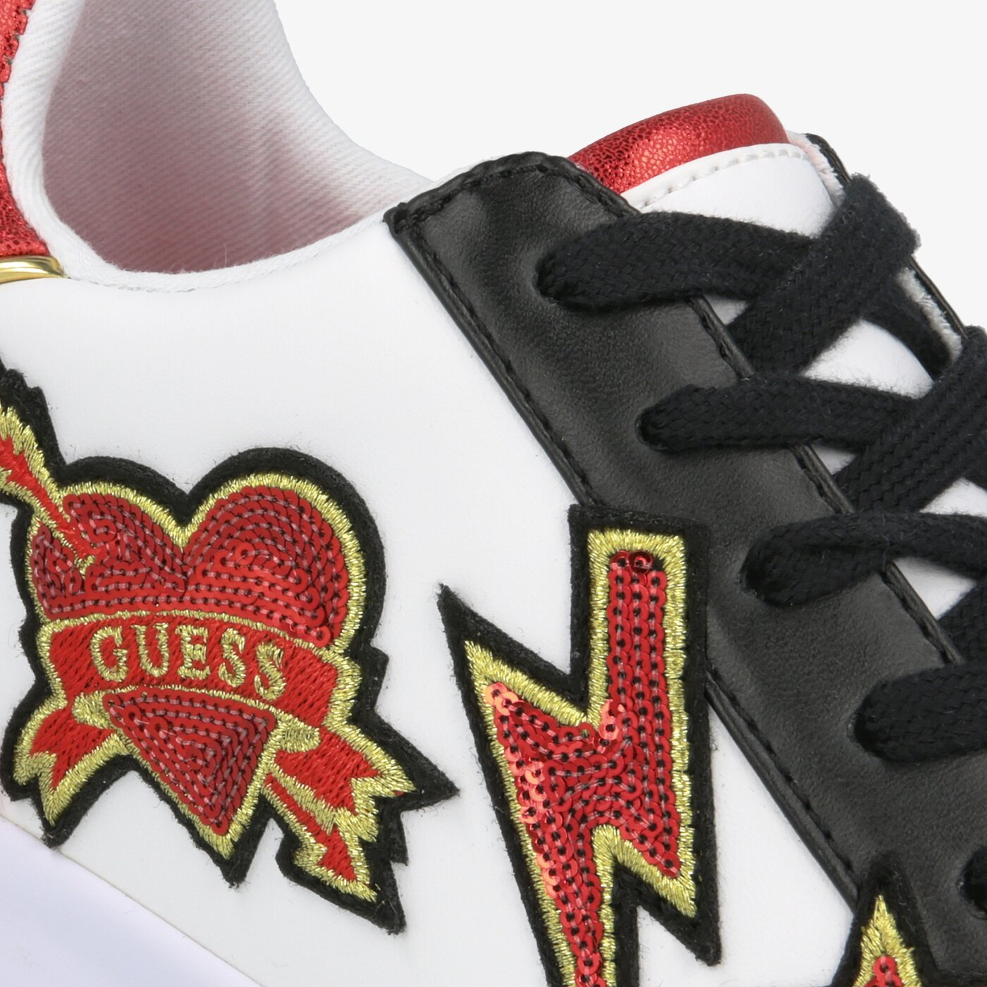 Damskie trampki GUESS PATH fl8pahele12white kolor biały