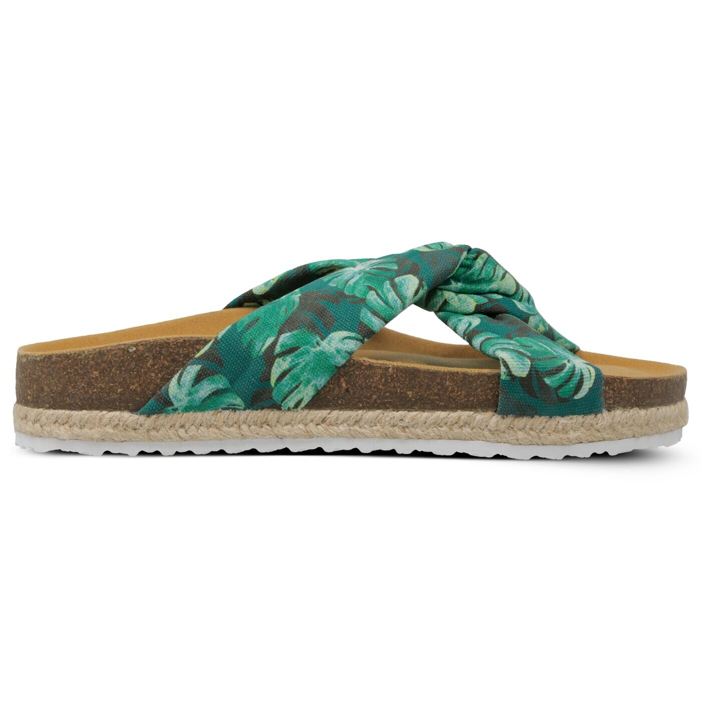Damskie klapki PAEZ BIO SANDAL KNOT PALMS 1932769s0002-418 kolor zielony