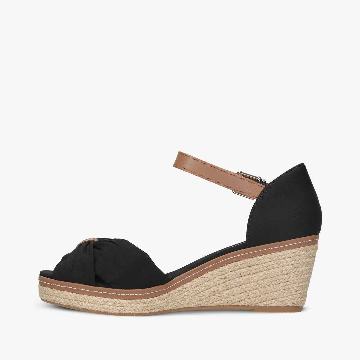 Damskie sandały TOMMY HILFIGER ICONIC ELBA SANDAL fw0fw00906990 kolor czarny