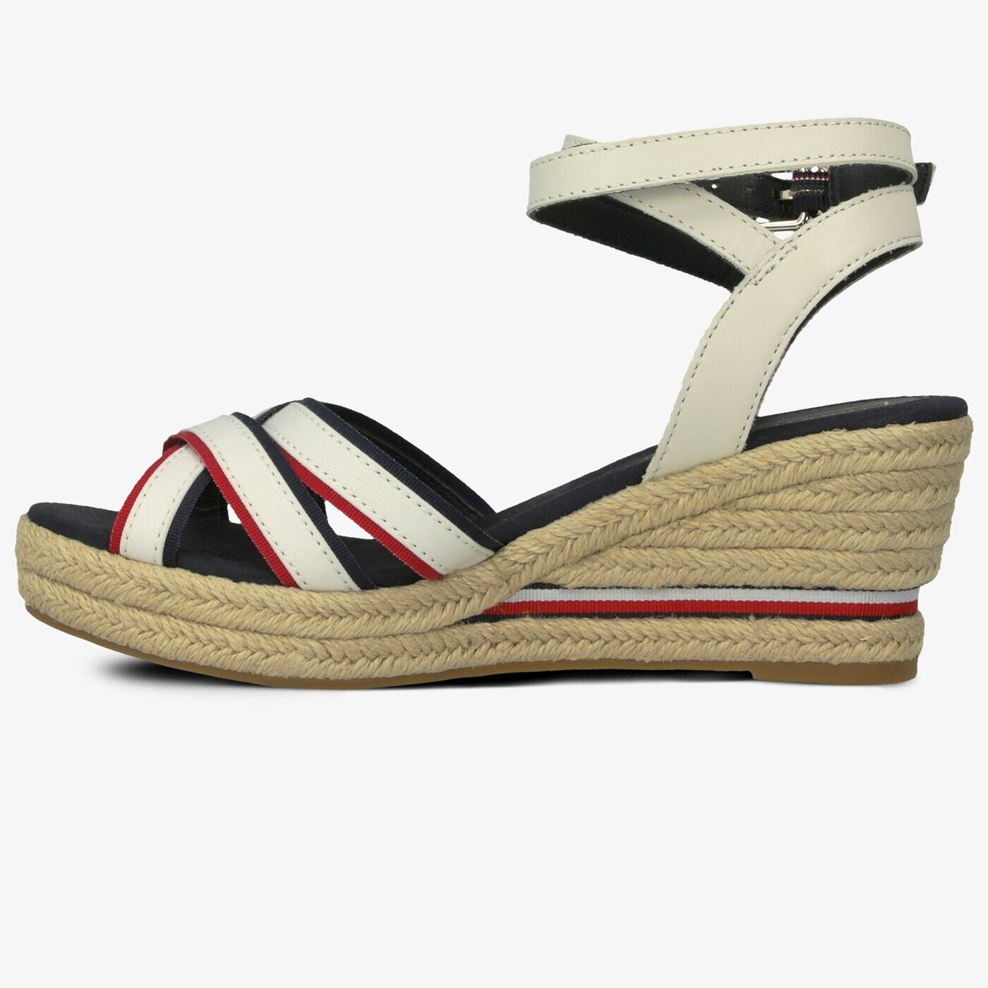 Damskie sandały TOMMY HILFIGER ELBA 60C1 ICONIC ELBA CORPORATE RIBBON fw0fw04056020 kolor biały