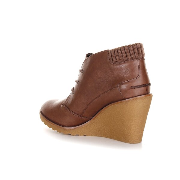 Damskie buty za kostkę LACOSTE LEREN 2 724srw3342078 kolor brązowy
