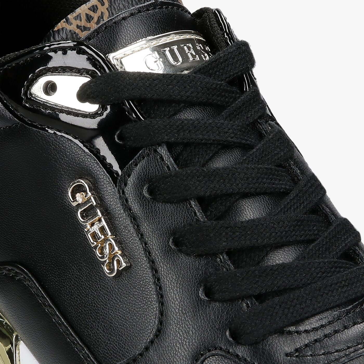 Damskie sneakersy (buty) GUESS MOXEA fl5moxfal12blkbr kolor czarny