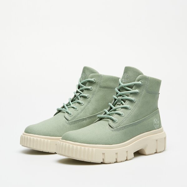 Damskie botki / sztyblety TIMBERLAND GREYFIELD MID LACE UP BOOT tb0a41w8er51 kolor zielony