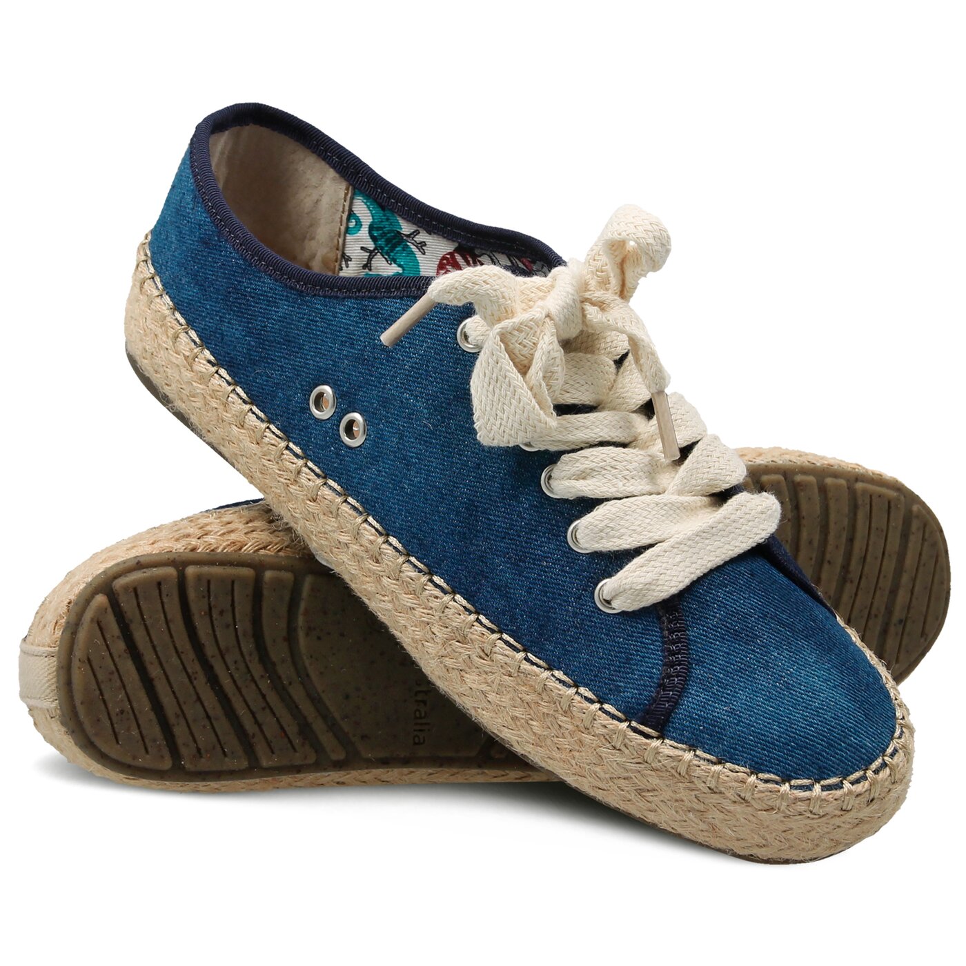 Damskie półbuty EMU AGONIS DARK DENIM DISTRESS w11411darkdenimdist kolor granatowy