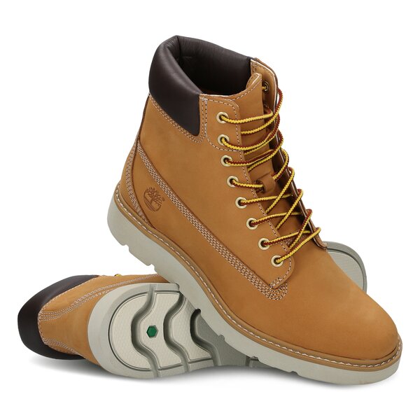 Damskie botki / sztyblety TIMBERLAND KENNISTON 6IN LACE UP a161u kolor żółty