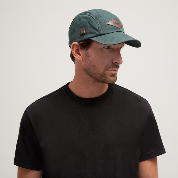 Damska czapka z daszkiem TIMBERLAND CZAPKA OVERSTITCH BB CAP tb0a66a23171 kolor zielony
