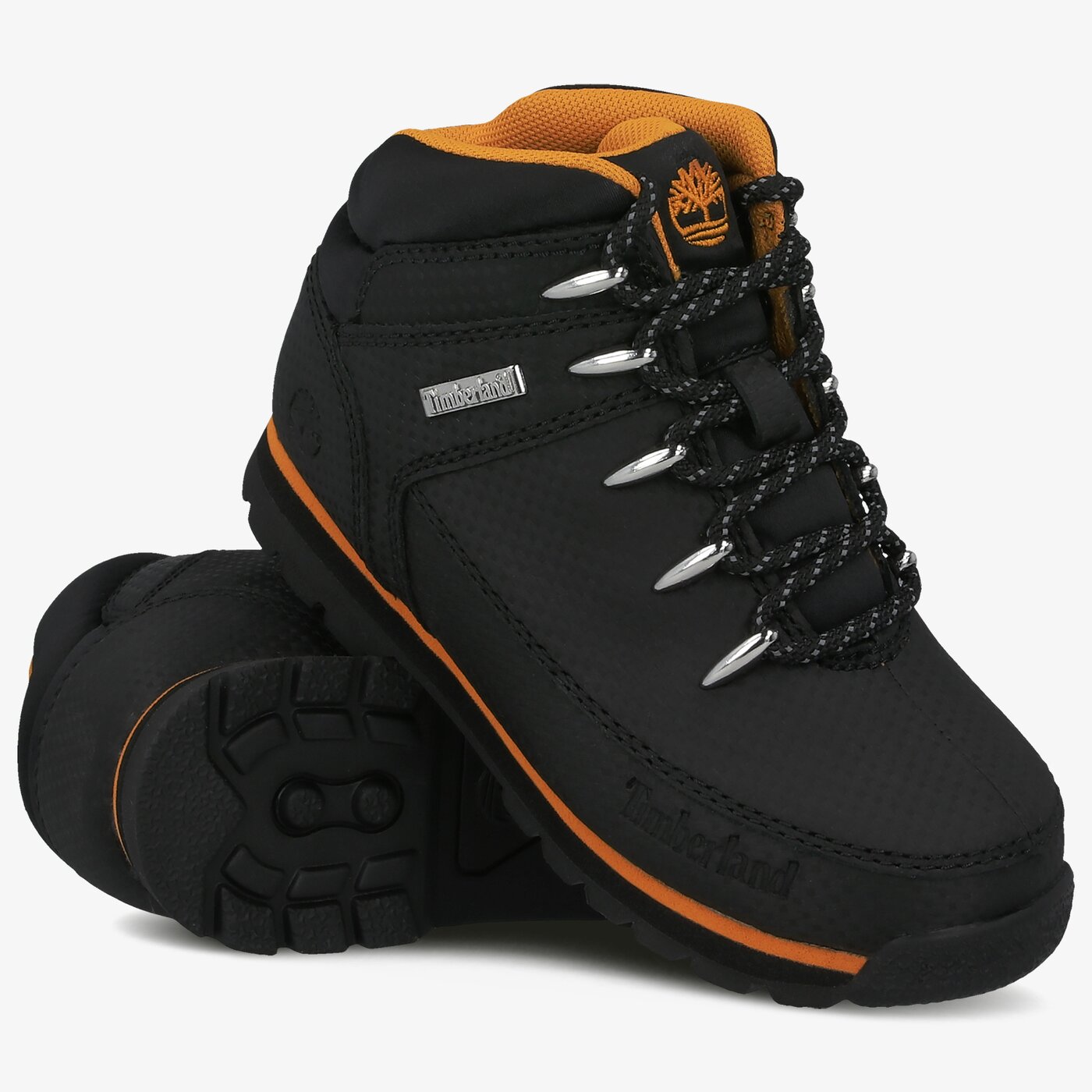 Dziecięce buty outdoor / trekkingowe TIMBERLAND EURO SPRINT  tb0a2ex70011 kolor czarny