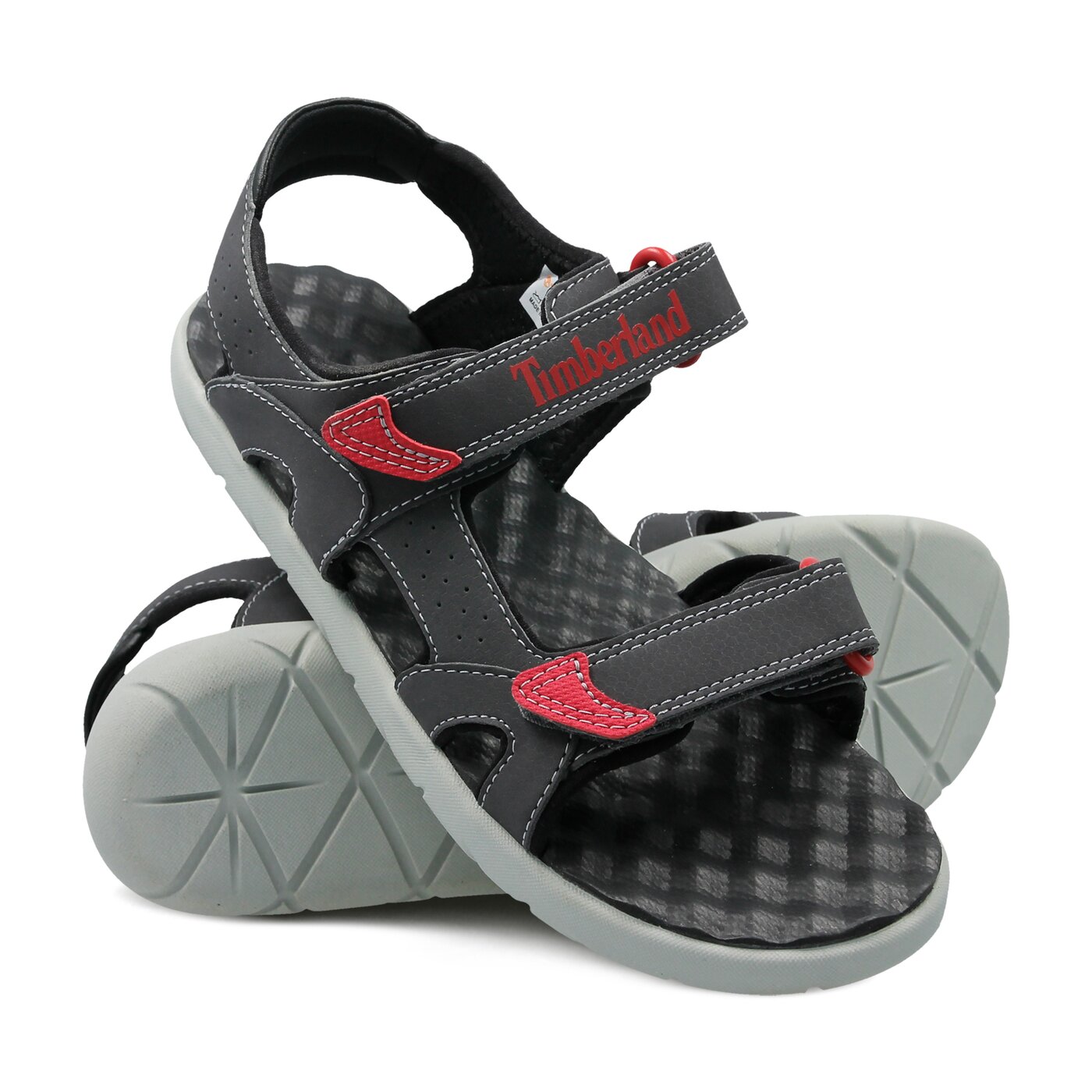 Dziecięce sandały / klapki TIMBERLAND PERKINS ROW 2-STRAP tb0a1qexc641 kolor szary