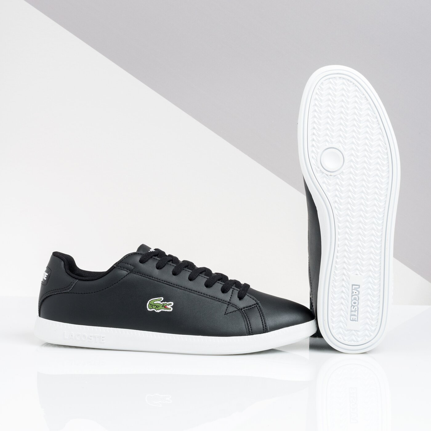 Męskie sneakersy (buty) LACOSTE GRADUATE BL 1 SMA 737sma0053312 kolor czarny