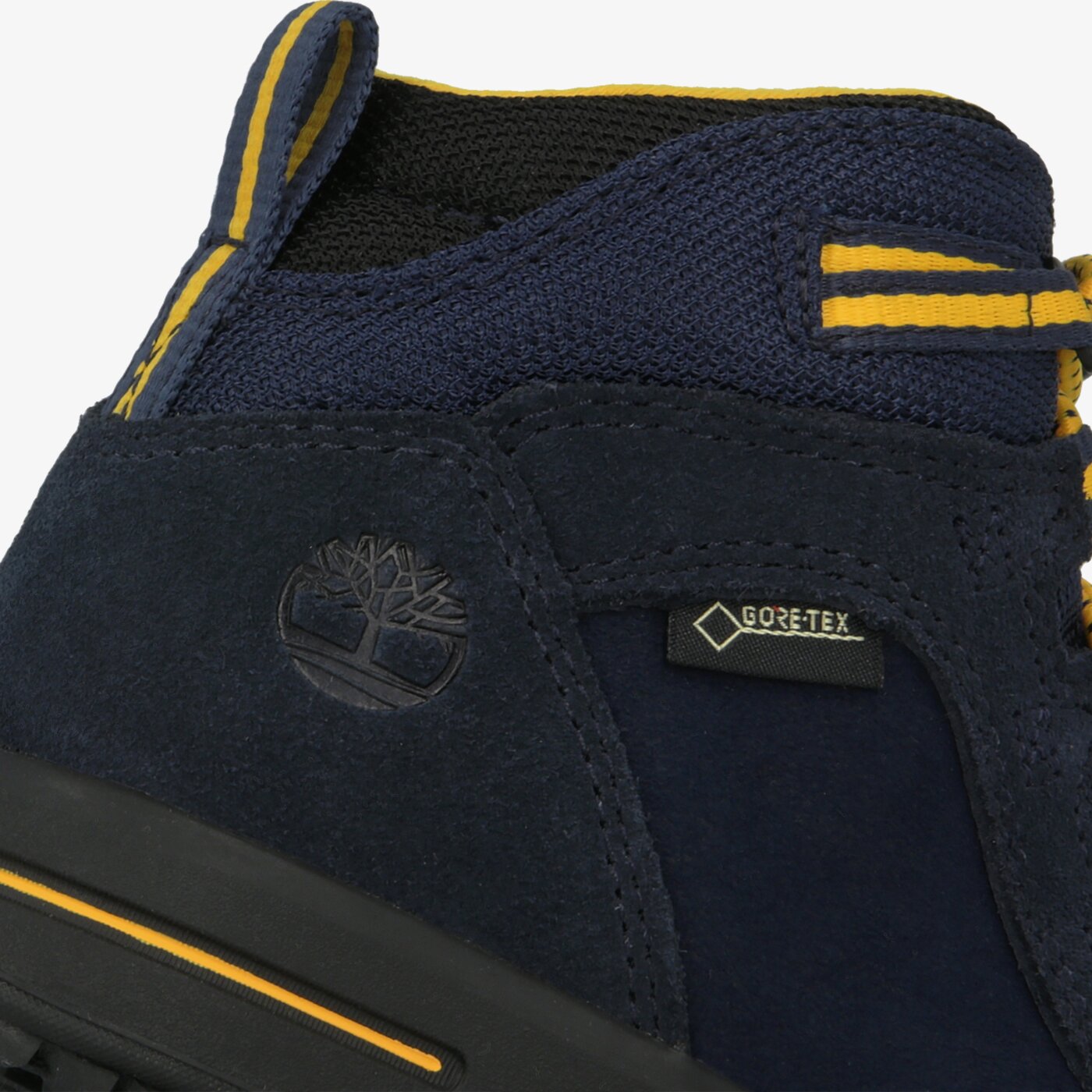 Dziecięce buty outdoor / trekkingowe TIMBERLAND CITY STOMP BUNGEE MID GTX tb0a22nq0191 kolor granatowy