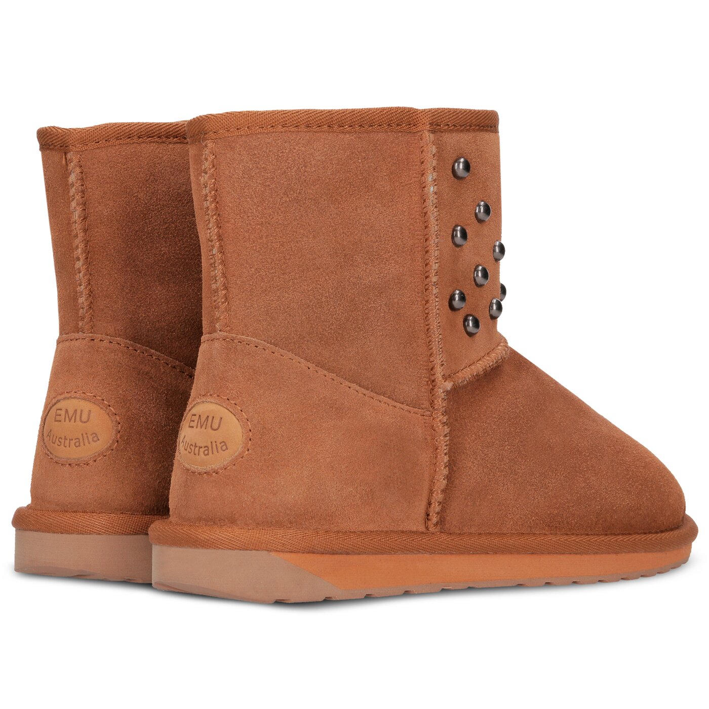 Damskie śniegowce EMU STINGER STUD MINI w11885chestnut kolor brązowy