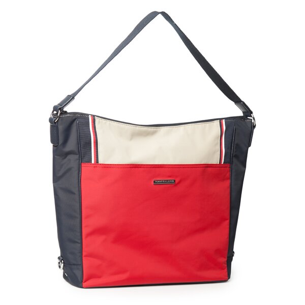TOMMY HILFIGER TORBA PAMELA HOBO aw0aw00559908 kolor czerwony