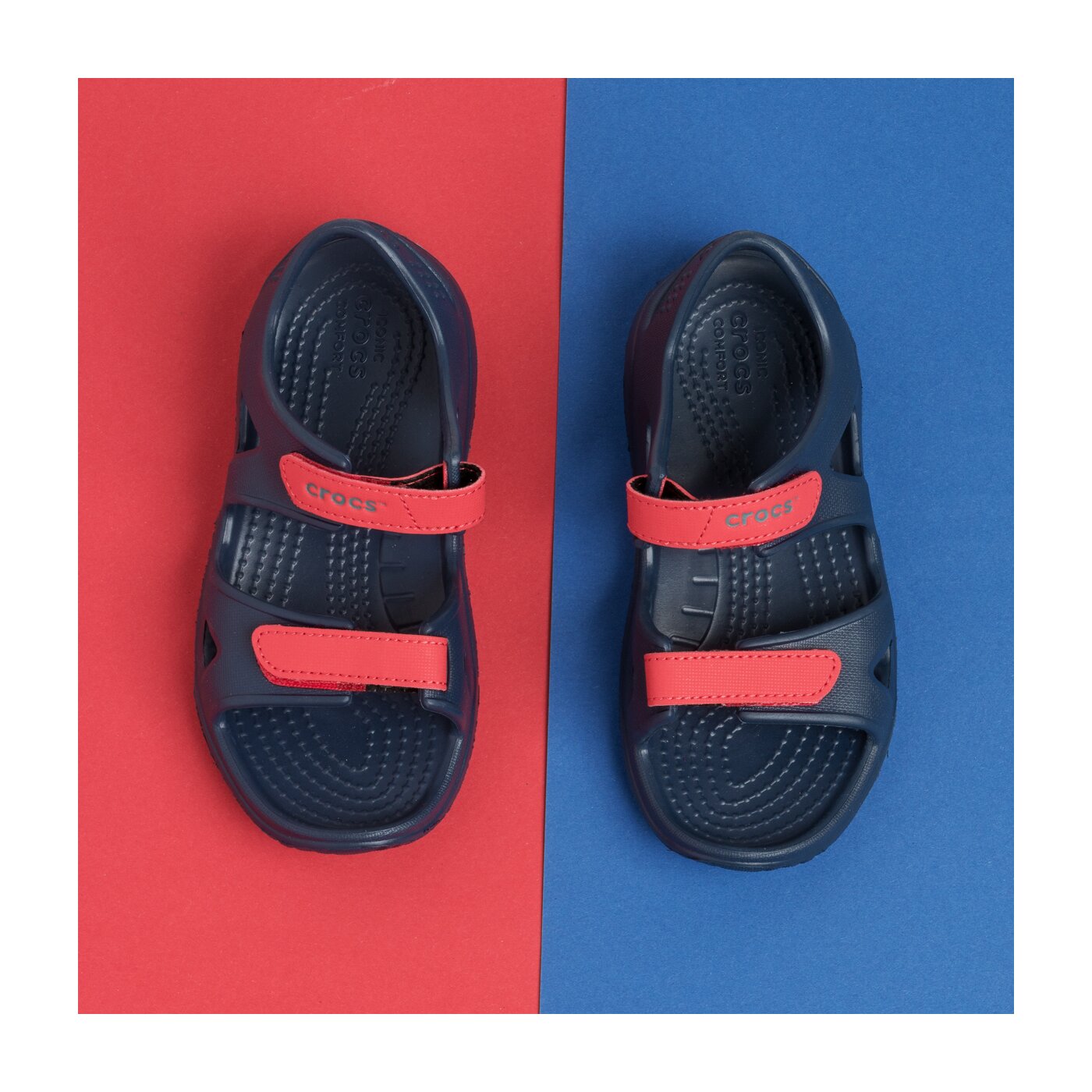 Dziecięce sandały / klapki CROCS SWIFTWATER RIVER SANDAL K 2049884bai kolor granatowy