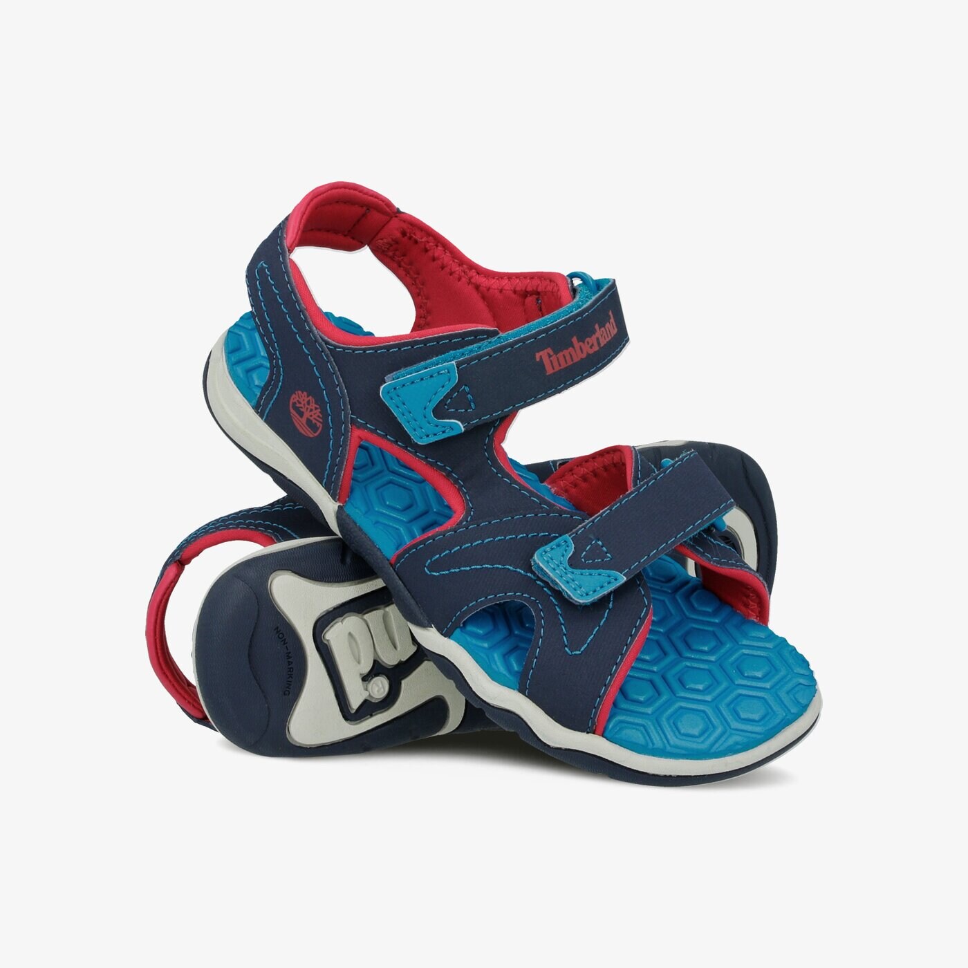 Dziecięce sandały / klapki TIMBERLAND ADVENTURE SEEKER 2 STRAP SANDAL tb02476a4841 kolor granatowy