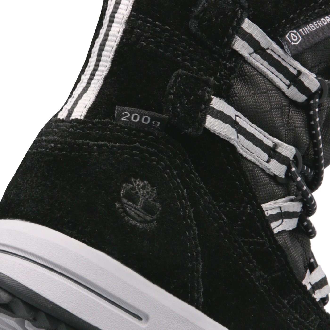 Dziecięce buty outdoor / trekkingowe TIMBERLAND SNOW STOMPER PULL ON WP a1ues kolor czarny