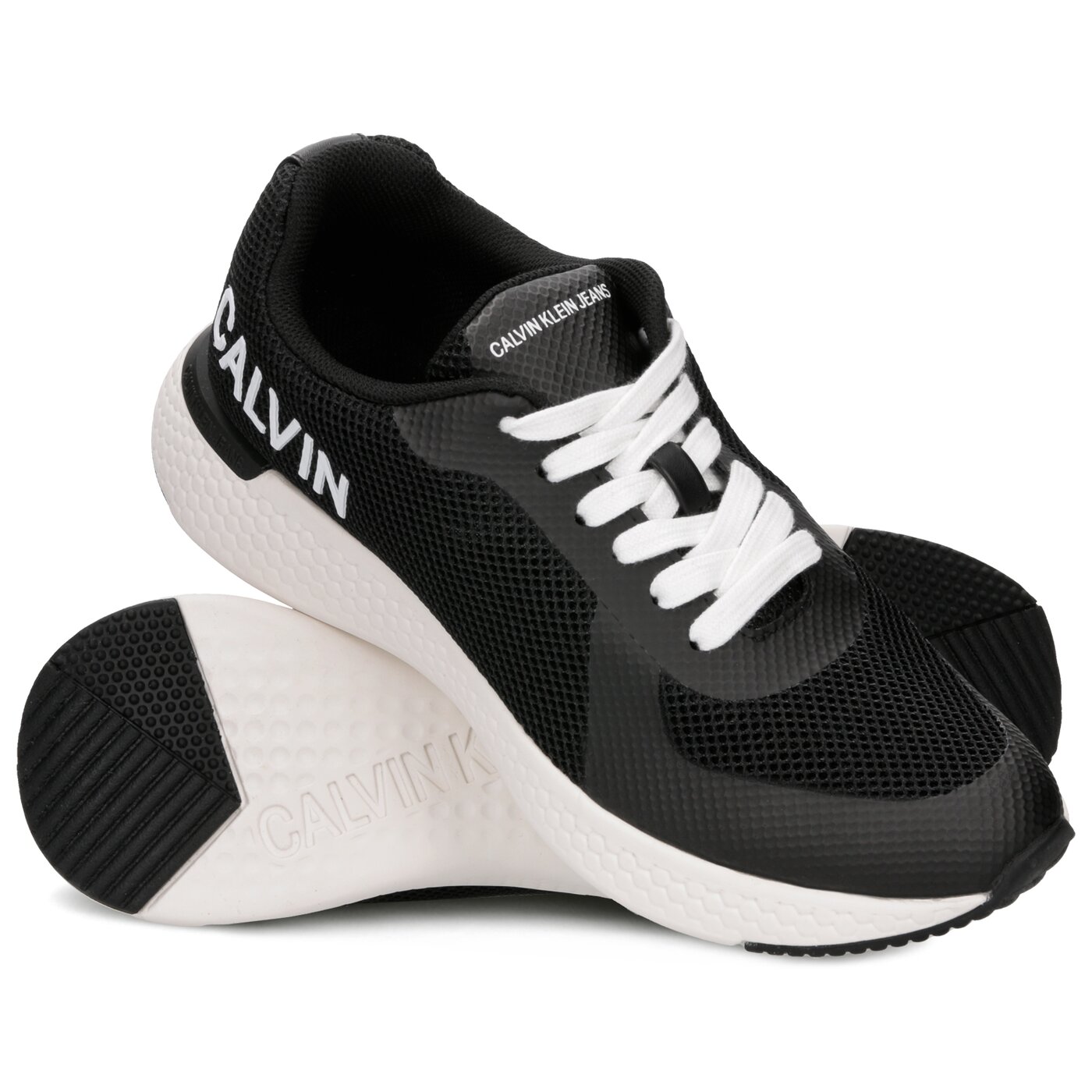Męskie sneakersy (buty) CALVIN KLEIN AMOS MESH/HF s0584blk kolor czarny
