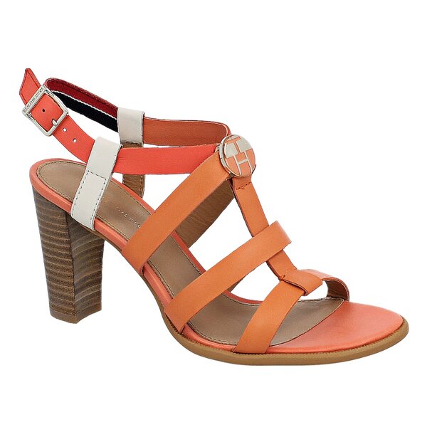Damskie sandały TOMMY HILFIGER JOAN 3A  fw56816790692 kolor pomarańczowy