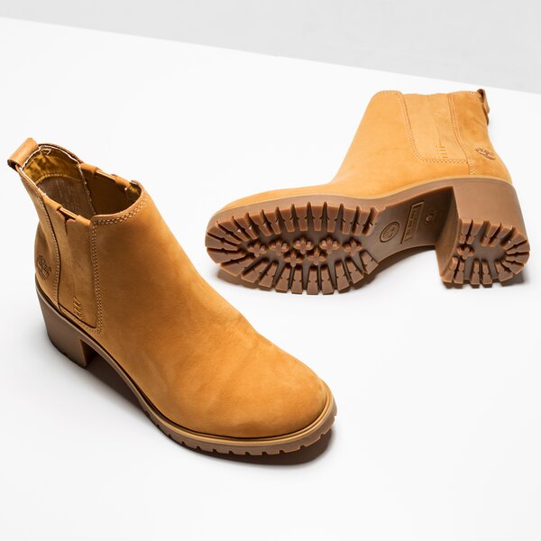 Damskie botki / sztyblety TIMBERLAND AVERLY CHELSEA a18wy kolor żółty