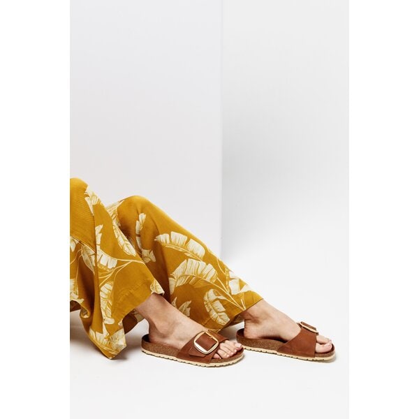 Damskie klapki BIRKENSTOCK MADRID BIG BUCKLE 1006525 kolor brązowy