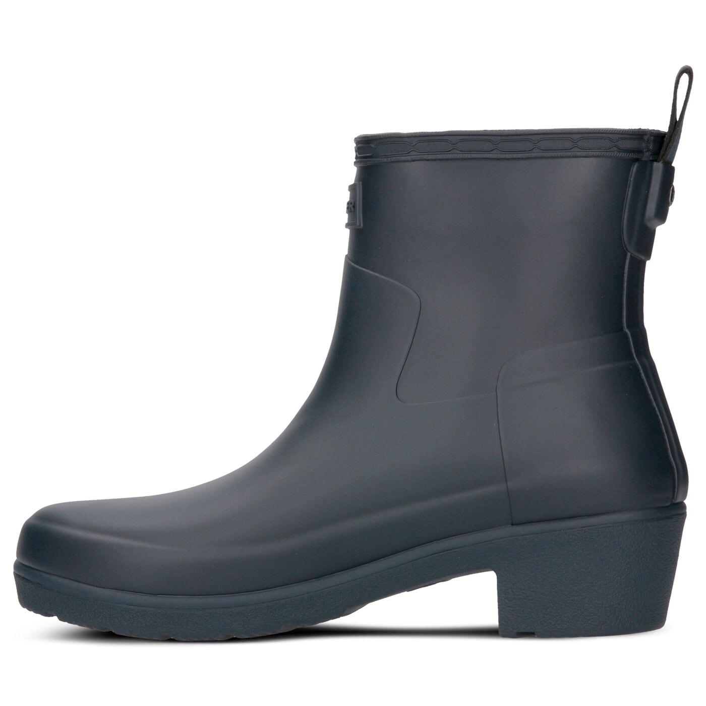 Damskie kalosze (buty gumowe) HUNTER REFINED LOW HEEL ANKLE BOOT wfs2014rma-nvy kolor granatowy