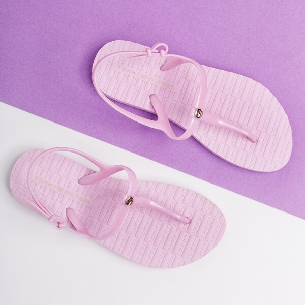Damskie sandały TOMMY HILFIGER INT CARO 1R FLAT STRAPPY BEACH SANDAL fw0fw03923518 kolor fioletowy
