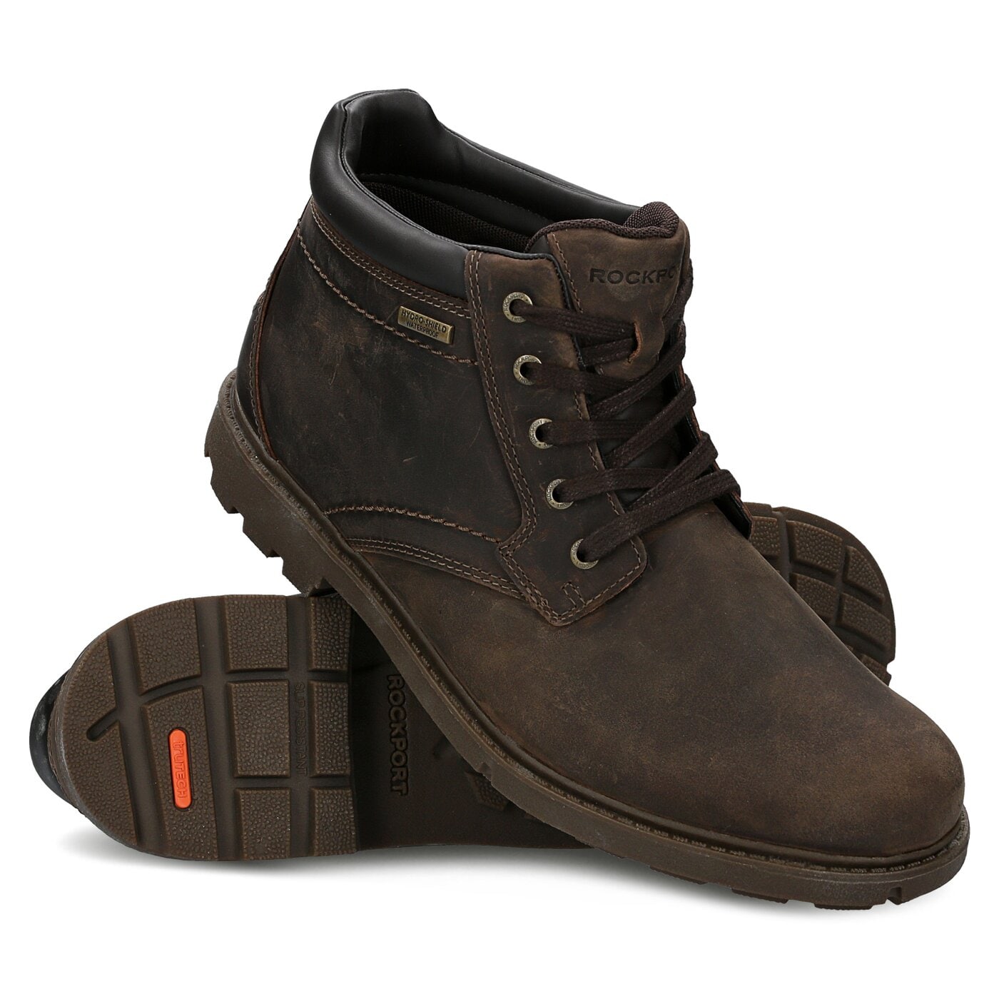 Męskie buty za kostkę ROCKPORT RGD BUC WP BOOT v81617 kolor brązowy