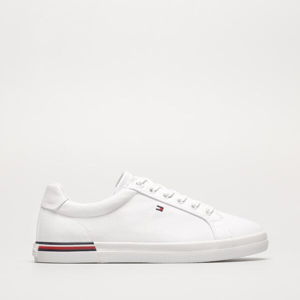 Damskie półbuty TOMMY HILFIGER ESSENTIAL STRIPES SNEAKER fw0fw06954ybs kolor biały