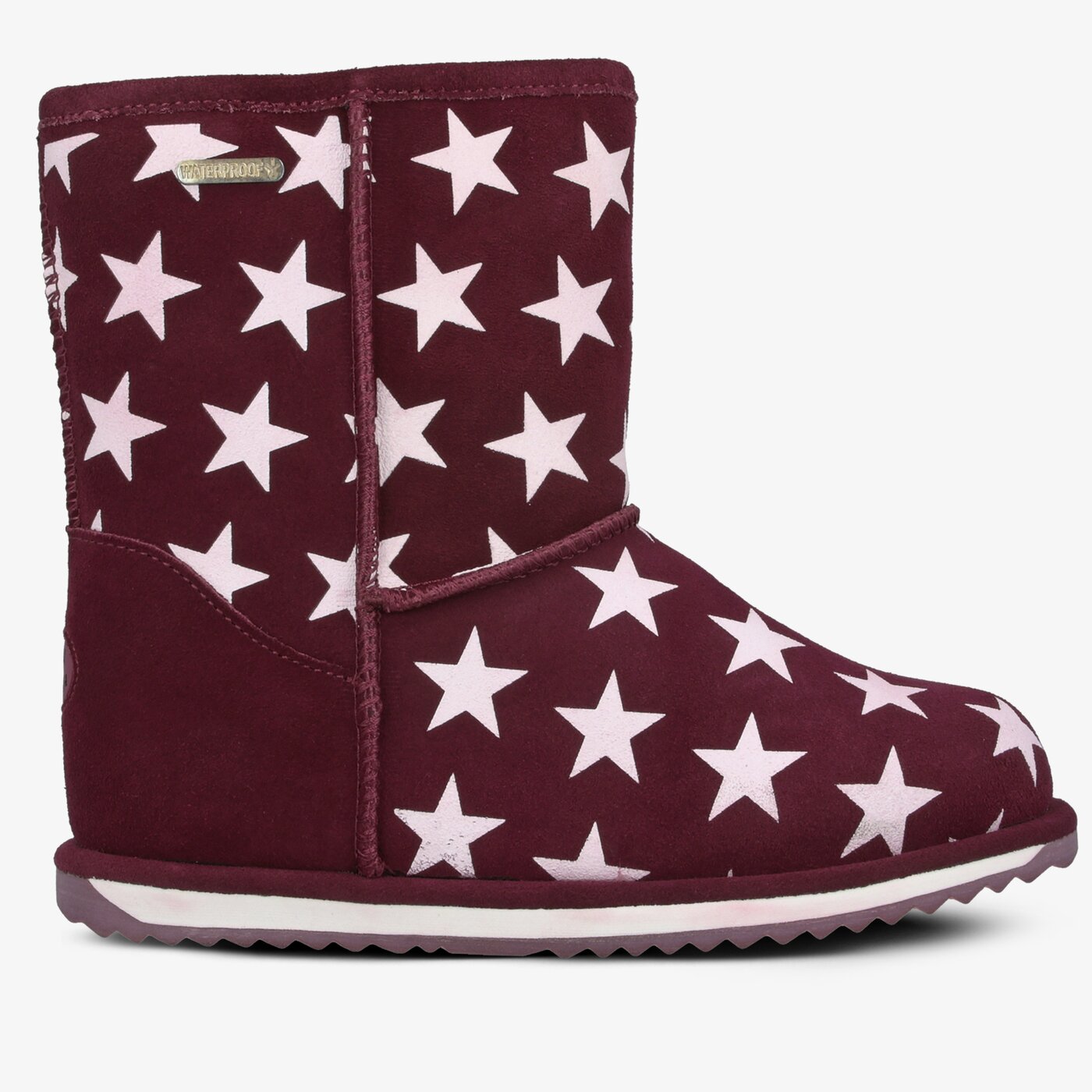 Dziecięce buty za kostkę EMU STARRY NIGHT BRUMBY k12166plum kolor bordowy