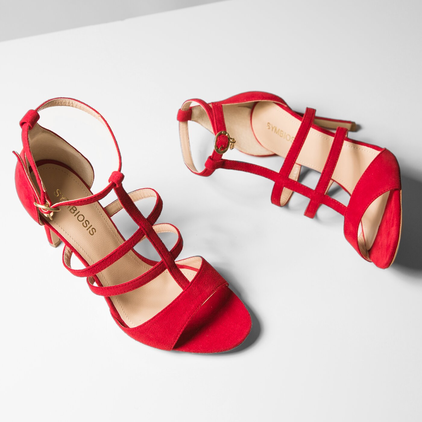 Damskie sandały SYMBIOSIS FELICITY SANDALS  721134 kolor czerwony