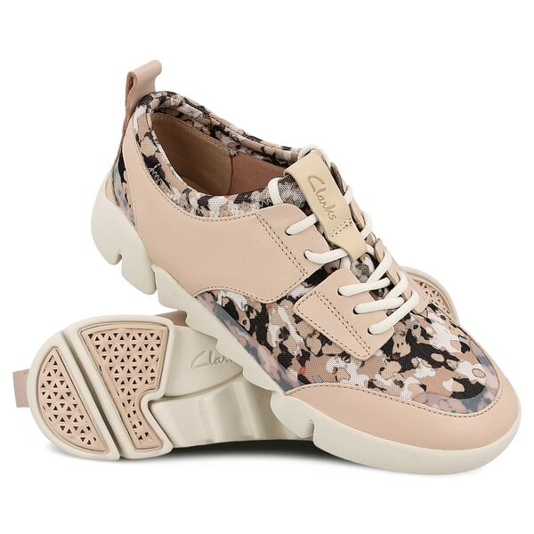 Damskie półbuty CLARKS TRI SOUL 26123809 kolor beżowy