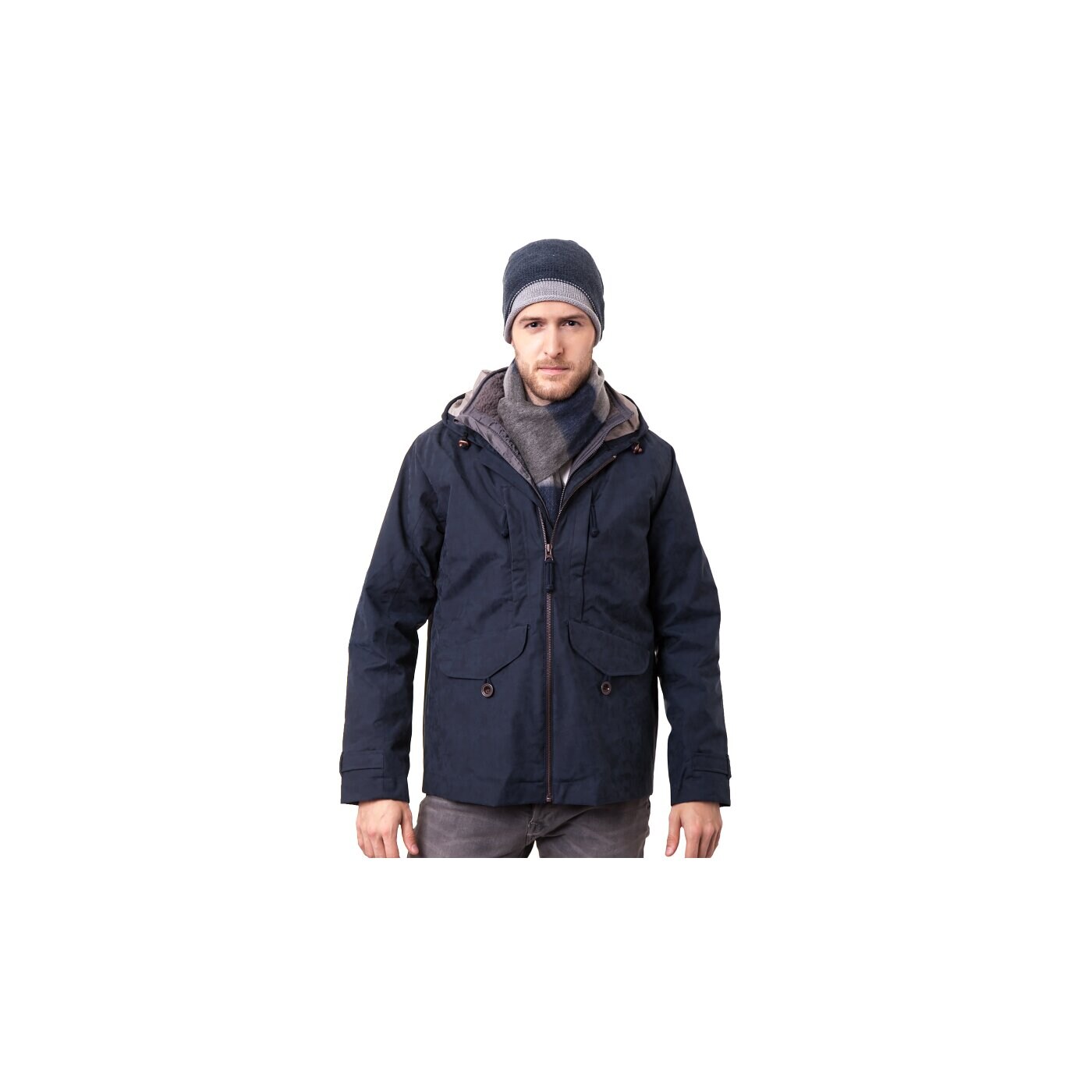 Męska czapka zimowa TIMBERLAND CZAPKA ACRYLIC SLOUCHY BEANIE j1784475 kolor granatowy