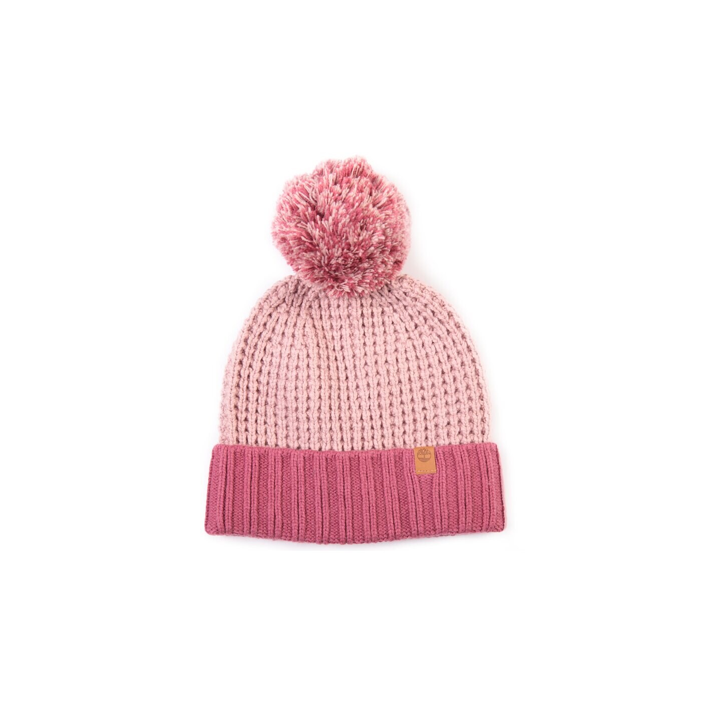 Damska czapka zimowa TIMBERLAND CZAPKA WAFFLE KNIT POM BEANIE j1805695 kolor różowy