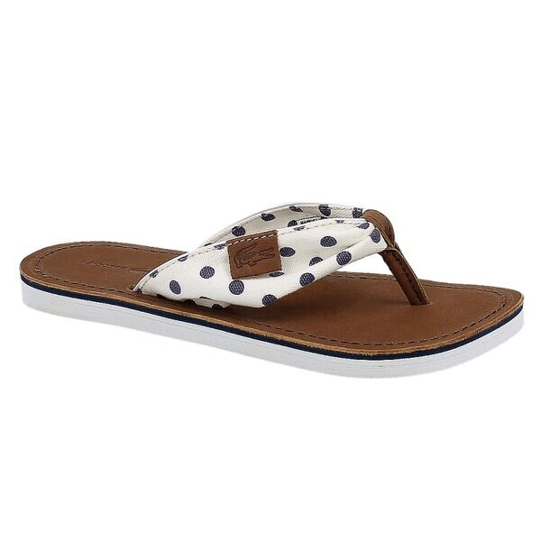 Damskie klapki LACOSTE MARIDELL 4 727srw24111y4 kolor biały