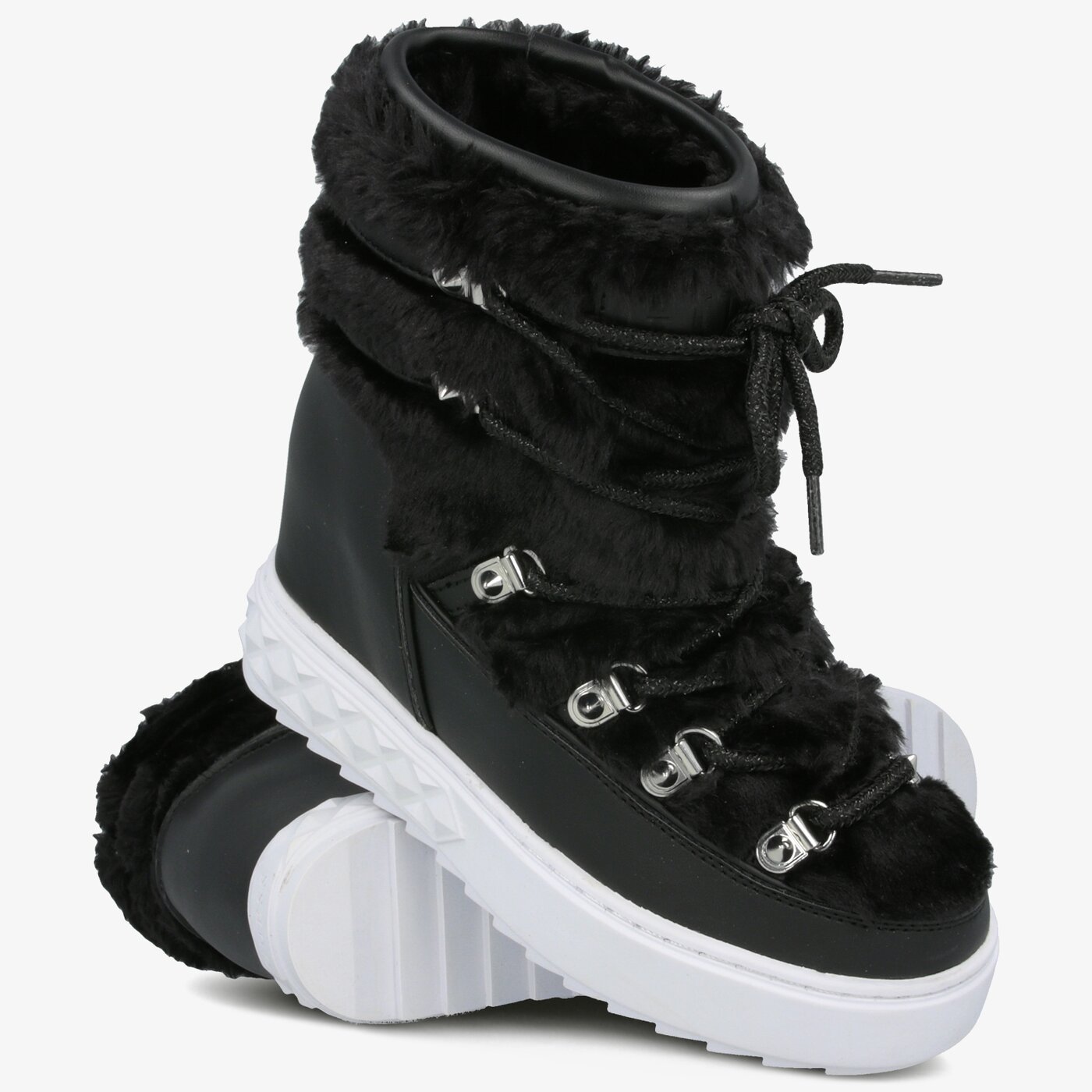 Damskie śniegowce GUESS FREEZYN 2 fl8fr2fur12black kolor czarny