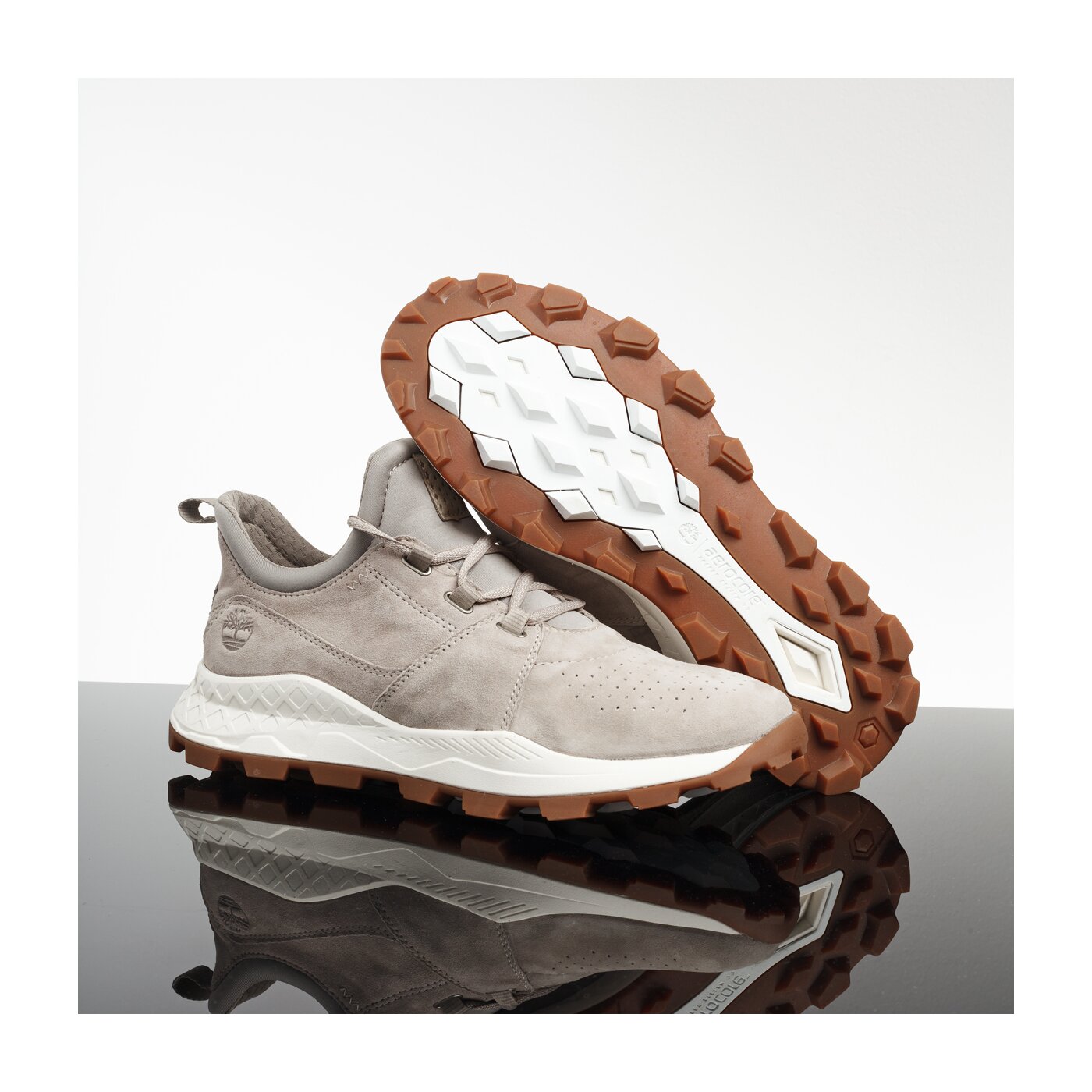 Męskie sneakersy (buty) TIMBERLAND BROOKLYN LACE OXFORD tb0a1yw1k511 kolor beżowy