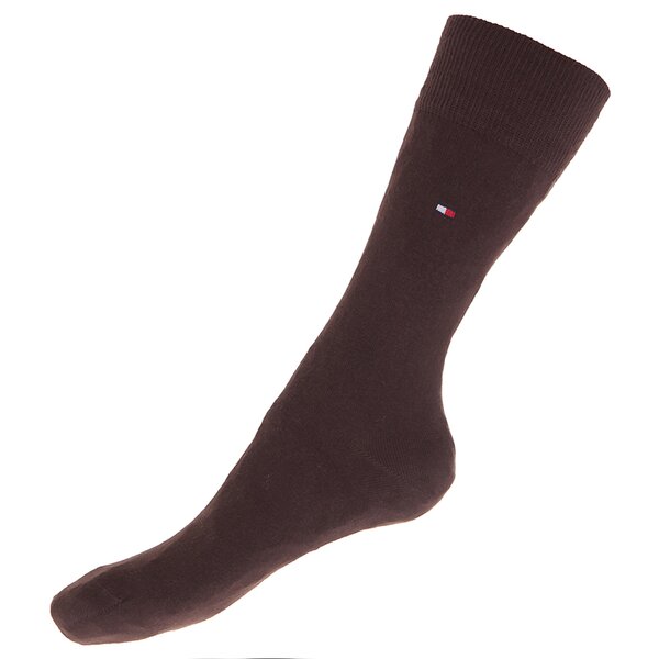 Męskie skarpetki TOMMY HILFIGER SKARPETY TATTERSALL 2P 442009001138 kolor brązowy